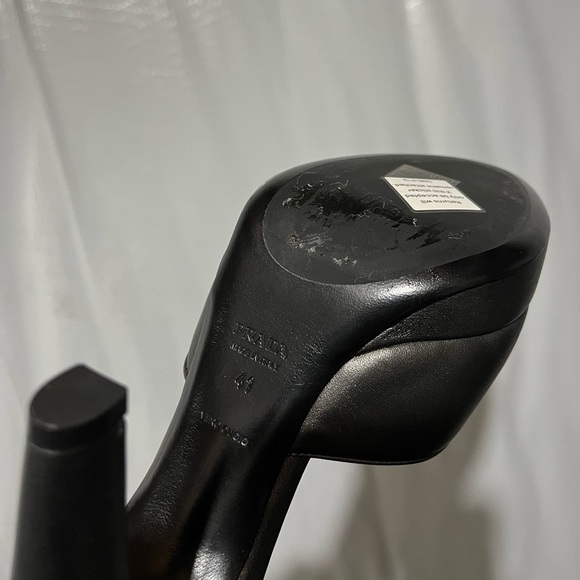 NIB Prada Sz 11 41 Vintage 1P7827 SILK FUME FLOW ANTRACITE Black Platform Pumps - Picture 12 of 12